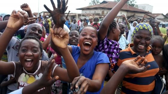 Gente in festa a Bujumbura