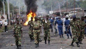 Golpe in burundi