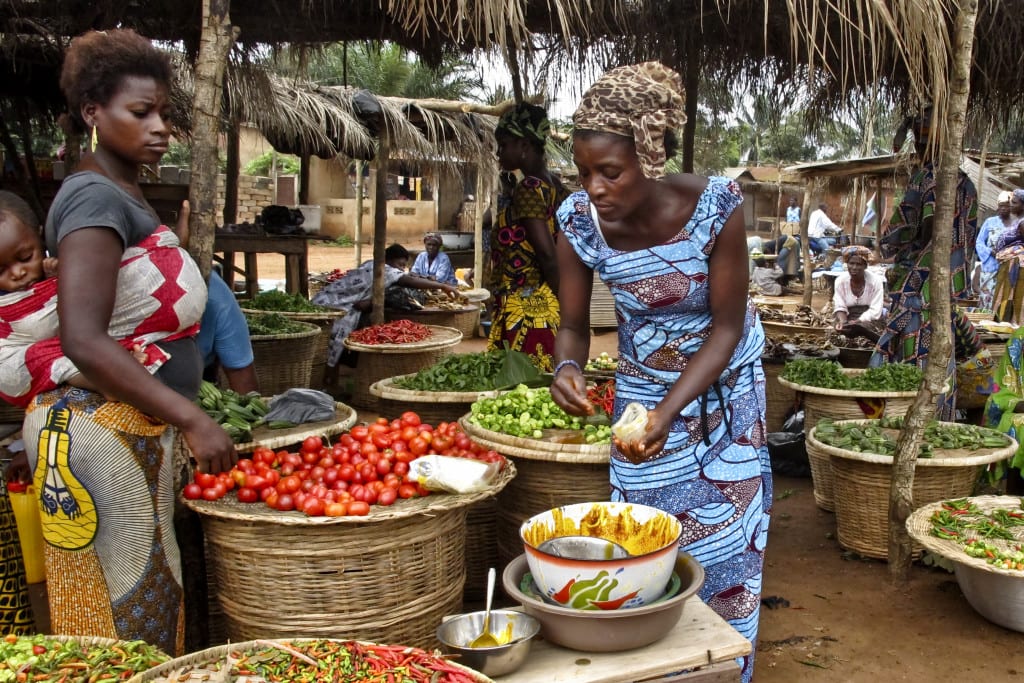 mercato in Africa