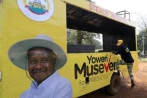 pubblicità elettorale di Museveni