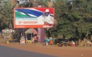 Gambia, cartelloni inneggianti Jammeh