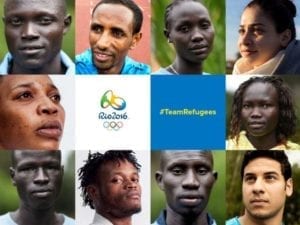 il team di rifugiati a Rio 