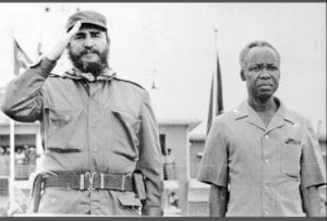 Fidel Castro e il Presidente tanzaniano Julius Nyerere
