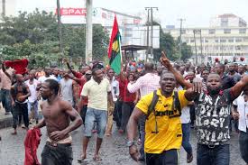 manifestanti pro biafra