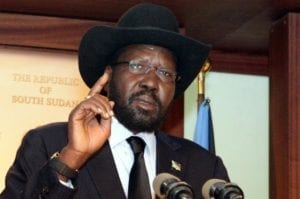Il Presidente sudsudanese Salva Kiir