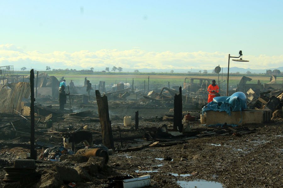 Nella baraccopoli sotto casa...
