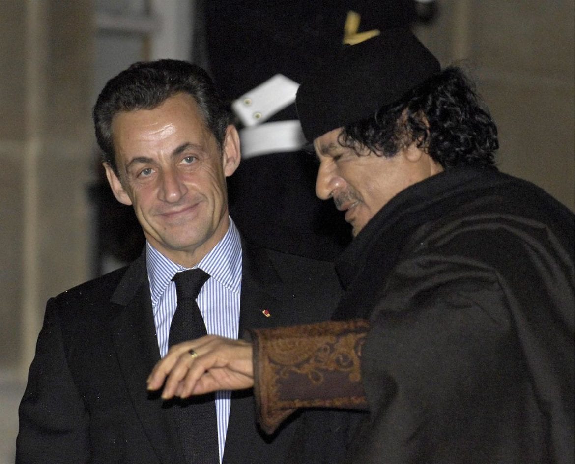 sarkozy e gheddafi