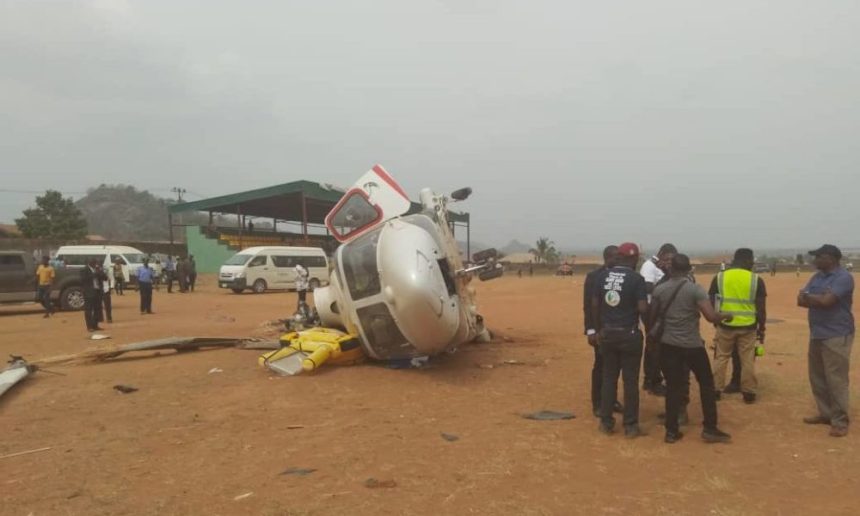 elicottero di Yemi Osinbajo incidente