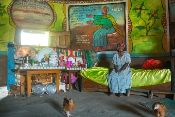 Etiopia: le colorate case degli Halaba Etiopia: le colorate case degli Halaba