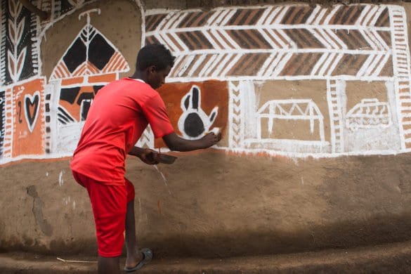 Etiopia: le colorate case degli Halaba Etiopia: le colorate case degli Halaba