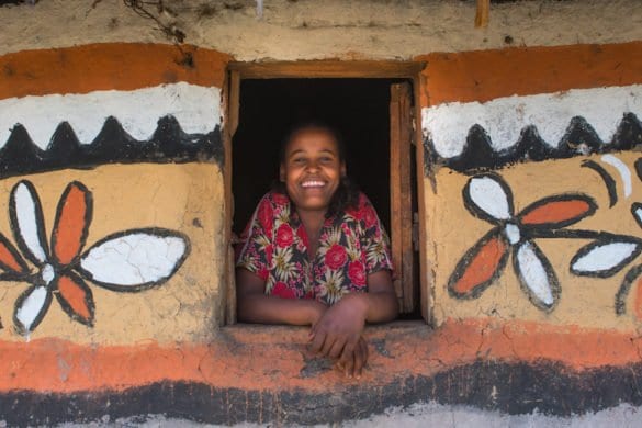 Etiopia: le colorate case degli Halaba Etiopia: le colorate case degli Halaba