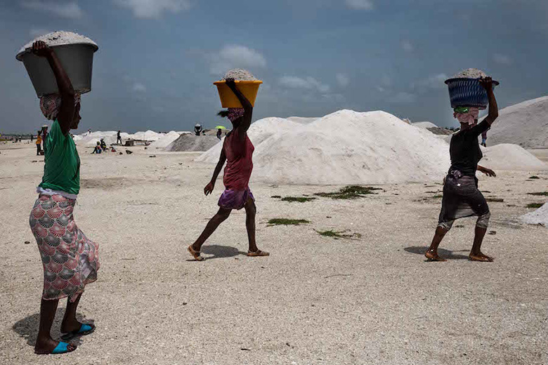 Raccoglitrici lago salato