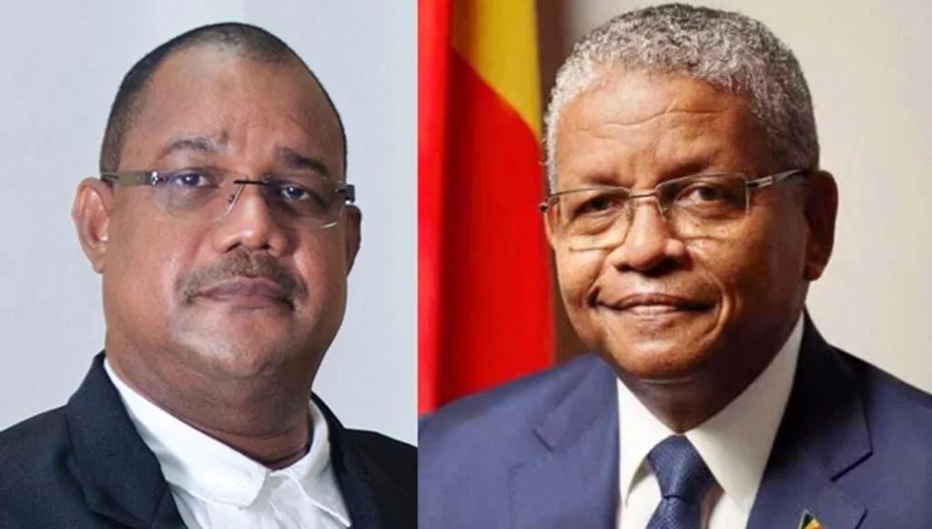 Wavel Ramkalawan e Matthew Herminie.