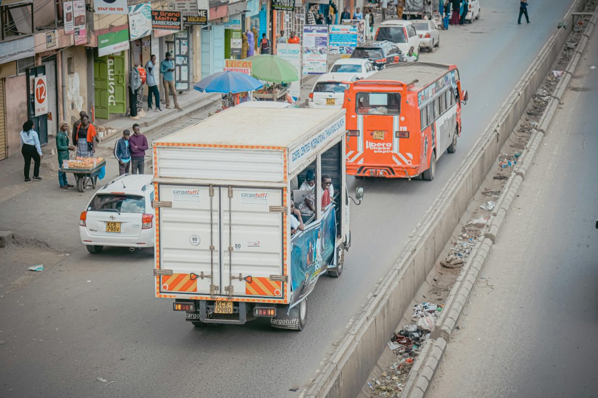 Una strada di Nairobi