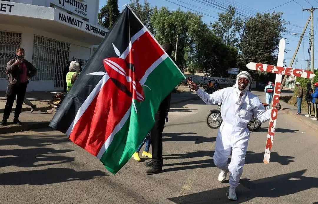 Proteste a Nanyuki, Kenya, contro Ebola