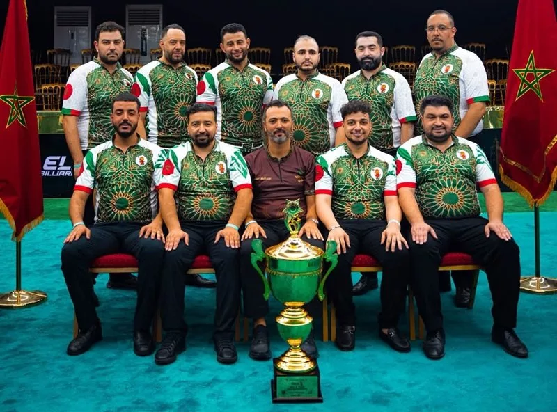 La nazionale marocchina di biliardo